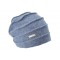 Indigo Blue Boiled Headsock Zigzag, Seeberger